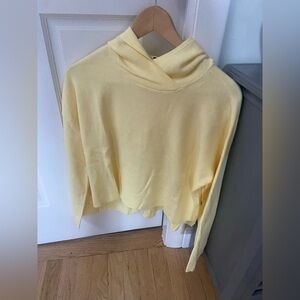 EILEEN FISHER Sweater Light Pale Yellow NEW NWT Hoodie